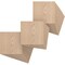 Ekena Millwork 11 3/4W x 11 3/4H x 3/8T Wood Hobby Boards, Red Oak, 25PK HBW12X12X375DRO - alternate 1